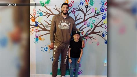 Celtics’ Jayson Tatum visits young fan battling cancer at Christopher’s Haven in Boston